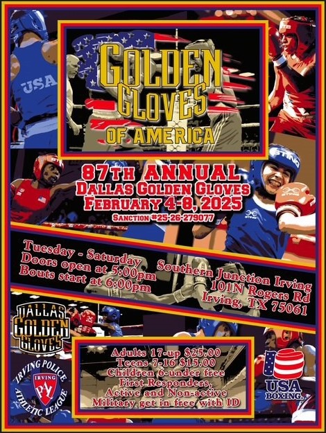 Dallas Golden Gloves Tournament Set for South Irving with Over 300 Boxers Entered