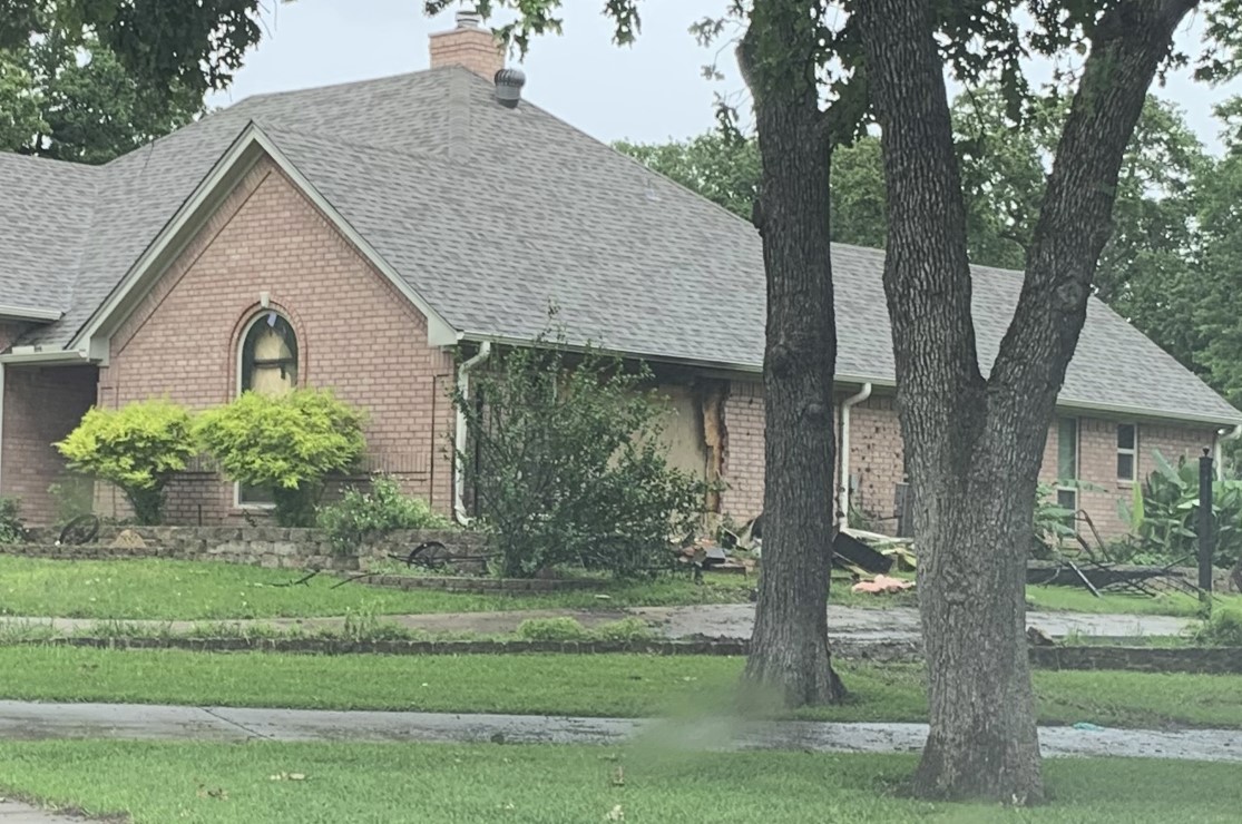 Drunk Driver Fleeing from North Richland Hills Police Crashes into Home which Caught Fire