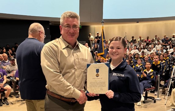 Nimitz High School Senior Makes History with NJROTC Academic Achievement Award