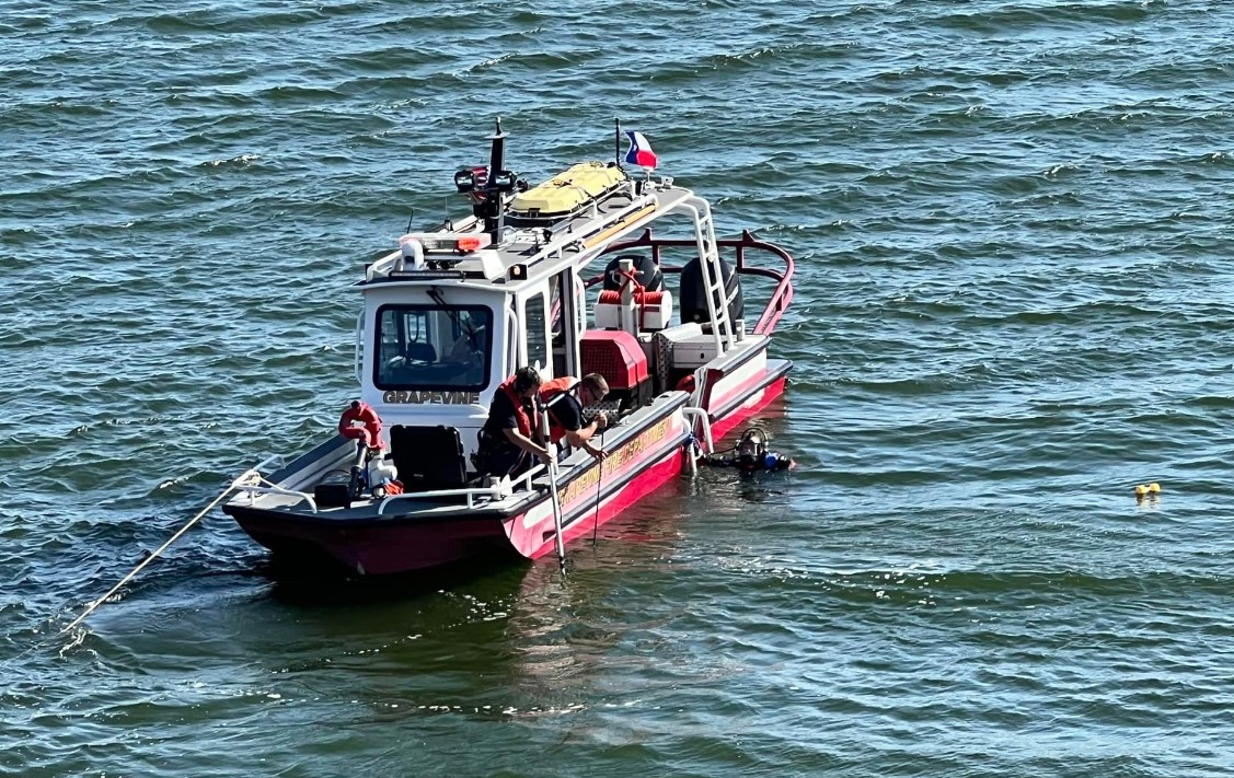 Grapevine Fire Department Conducts Search and Rescue Operation for Missing Man in Lake