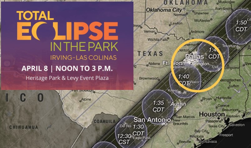 Irving to Host Great American Eclipse Viewing Events April 8