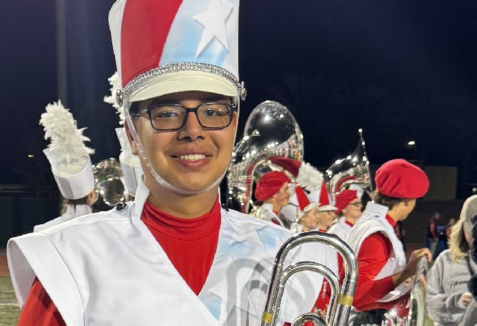 Nimitz High School Musician Takes National Stage at Rose Parade