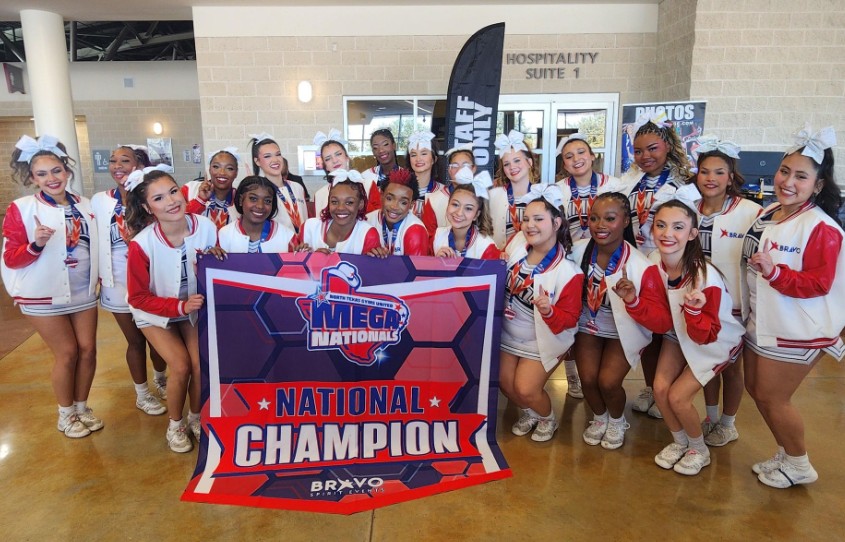 Nimitz Varsity Cheer Claims National Championship in Small Coed at Bravo Mega Nationals