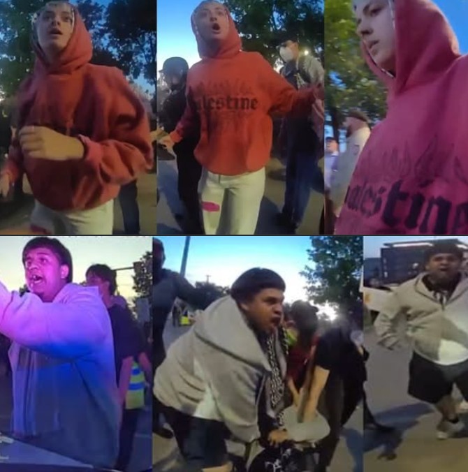 Two Suspects Wanted for Assaulting Police Officers During Protests