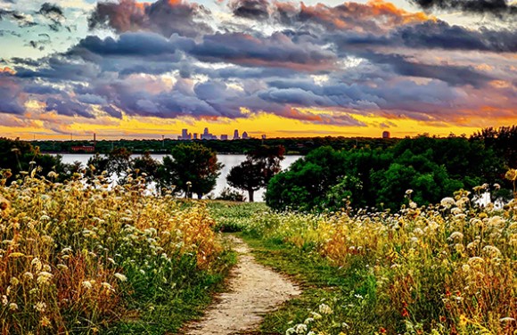 A Dialogue on Places: Mary Vernon and Lin Medlin's Exhibition at Bath House Cultural Center